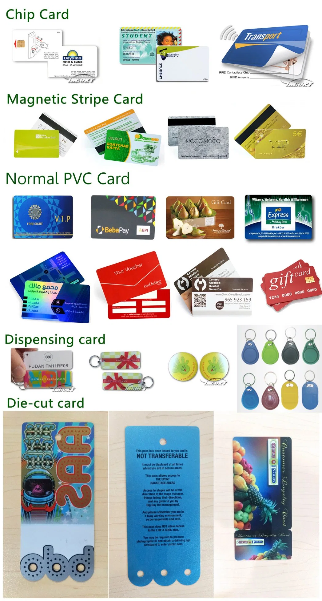 Cmyk Offset Hologram Printing Magnetic Strip Card