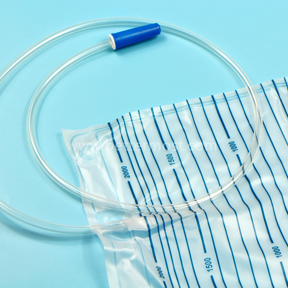 Bm® Disposable High Quality Medical PVC Urine Drainage Bag ISO13485 CE